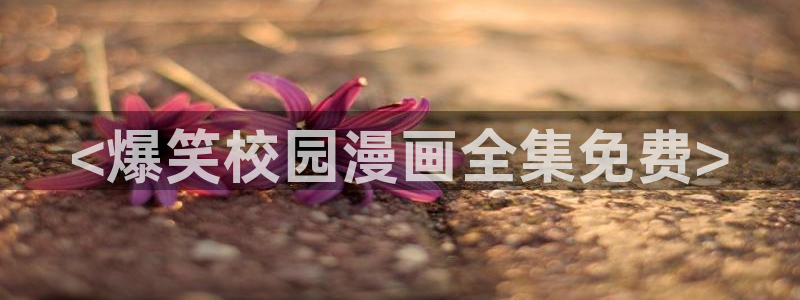 汗汗漫画免费网站：<爆笑校园漫画全集免费>